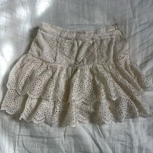 Love shack fancy eyelet skirt
